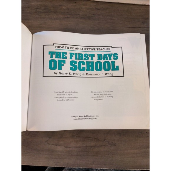 The First Days of School : How to Be an Effective Teacher by Rosemary T. Wong... - Picture 3 of 13